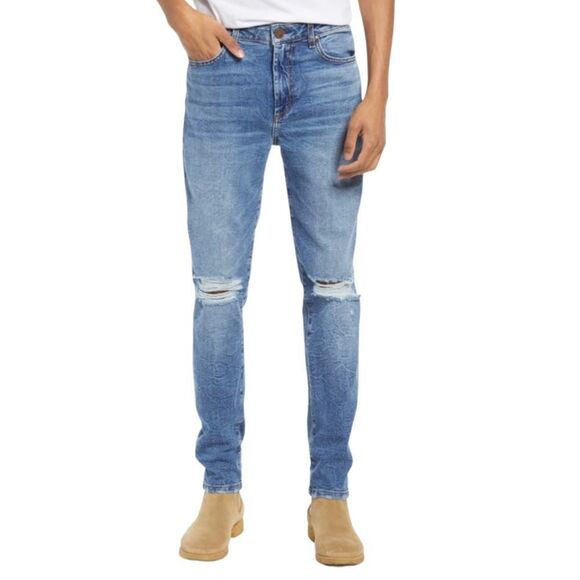 Monfrère Greyson Distressed Sicily Skinny Jeans - Picture 1 of 11